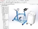 動感健身洗衣機三維SW模型- solidworks家用電器模型【GC系列】