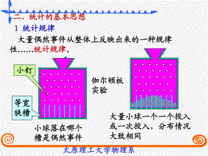 太原理工《大學物理》李孟春-統(tǒng)計規(guī)律