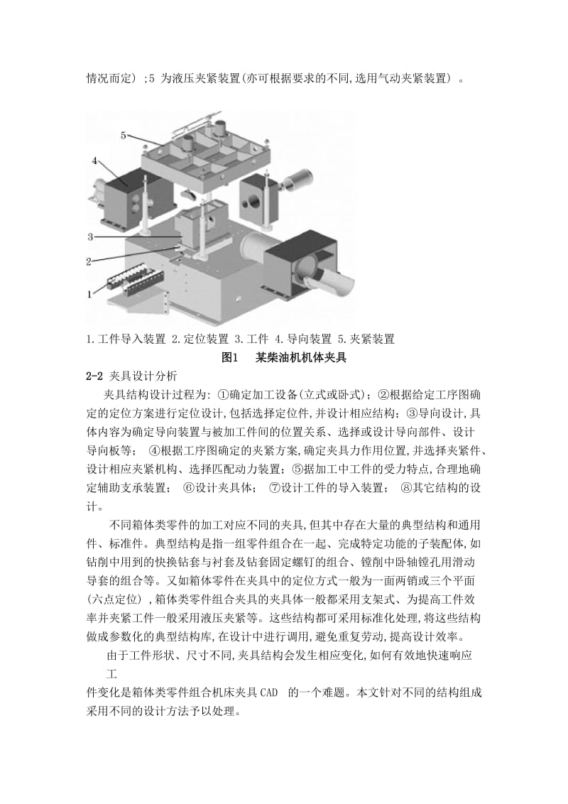 箱体类零件钻、镗组合机床夹具CAD系统文献综述_第2页