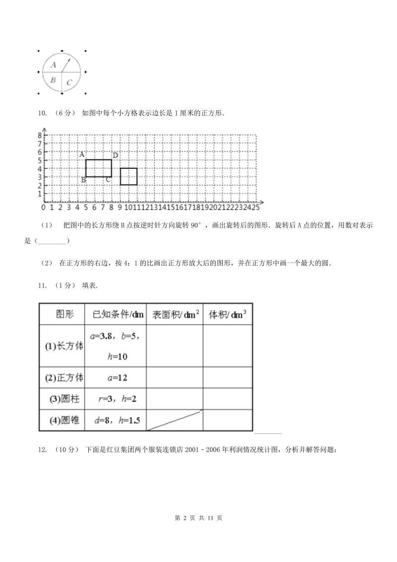 2020年小升初数学 真题集萃基础卷A_第2页