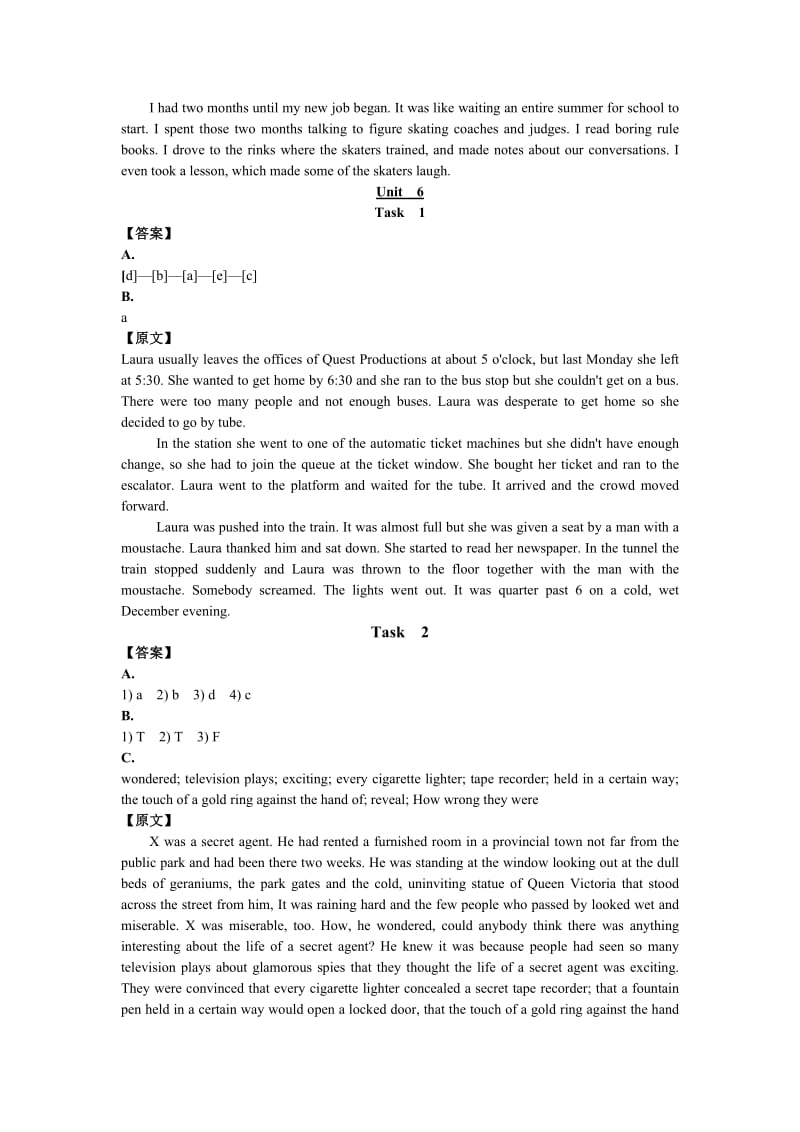 《现代大学英语听力2》听力原文及题目答案Unit6.doc_第1页