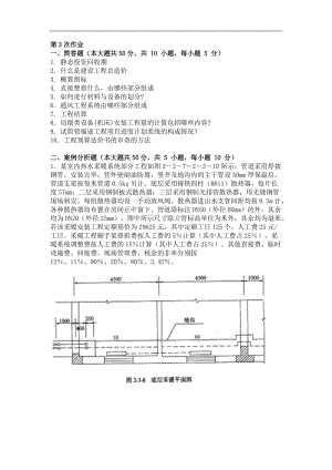 重慶大學(xué)網(wǎng)絡(luò)教育學(xué)院161批次安裝工程定額與預(yù)算第3次答案.doc