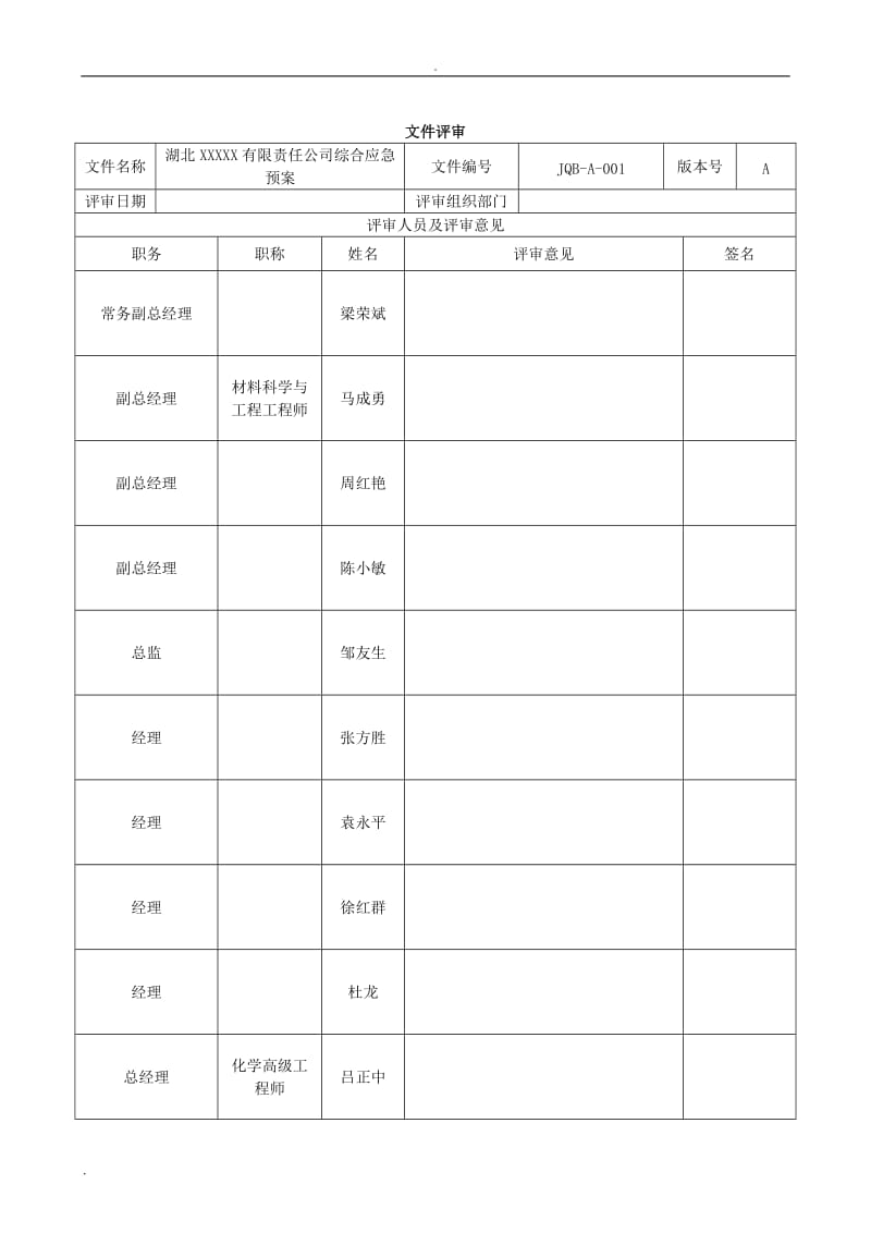 企业应急预案 (模板)_第3页