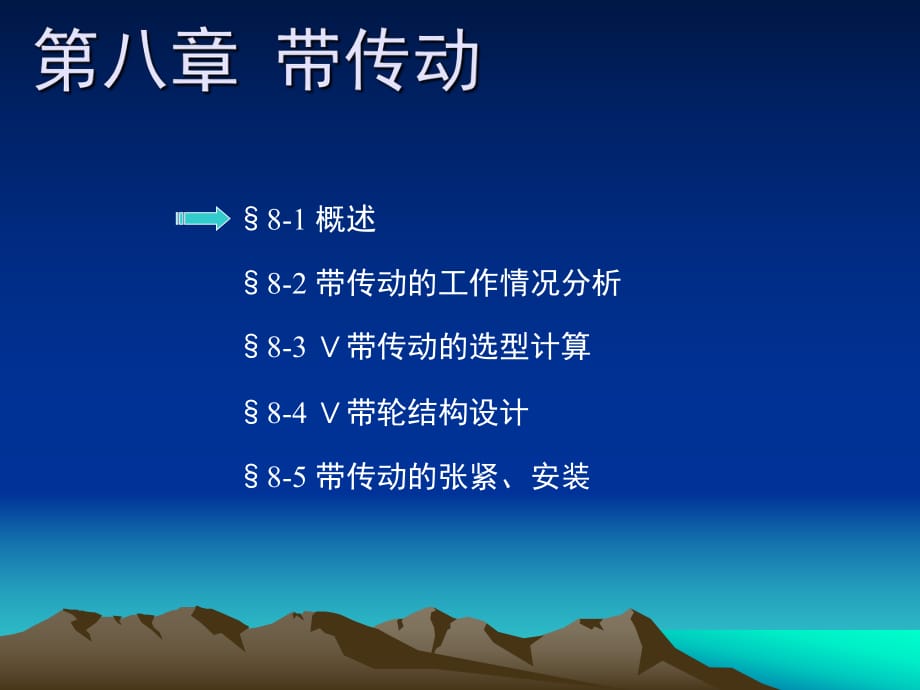 機械設計帶傳動經典課件_第1頁