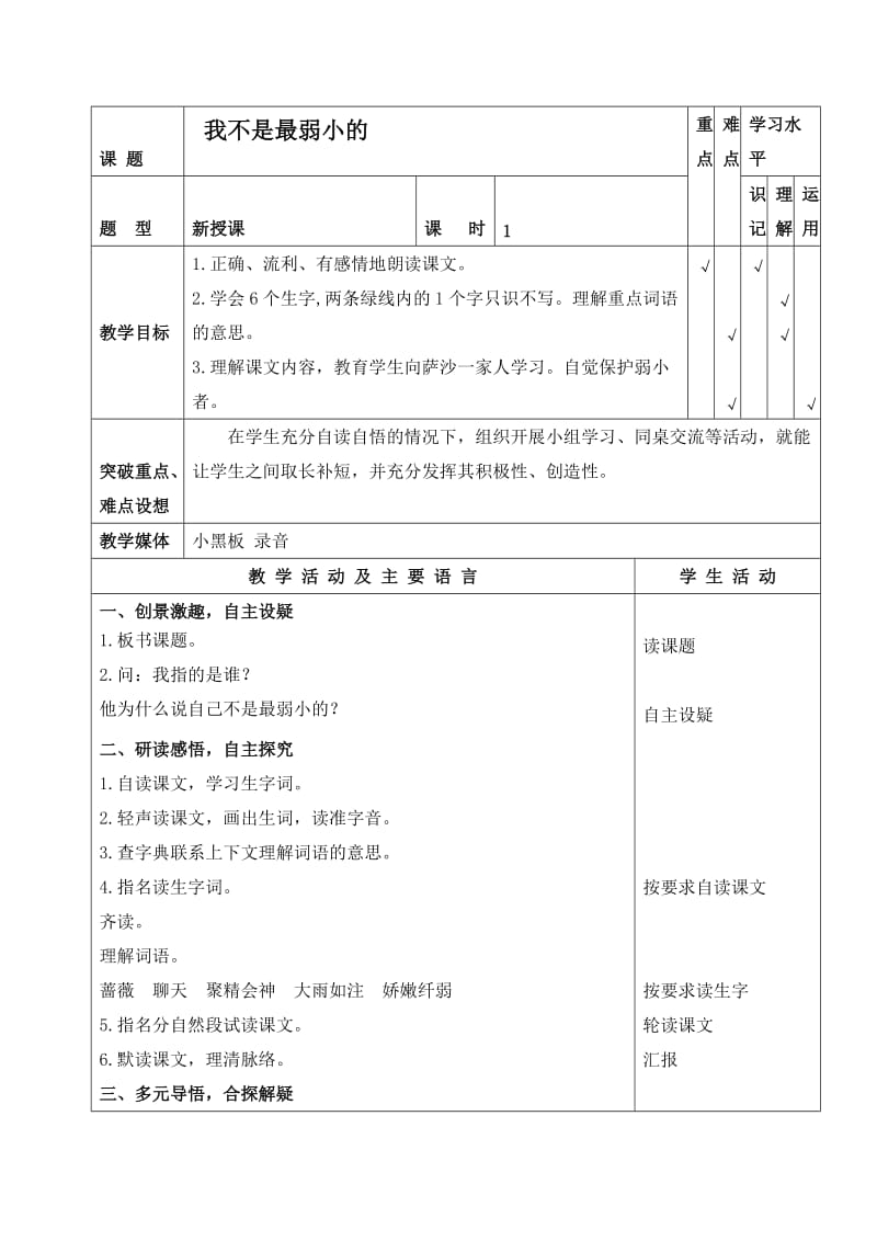 蘇教版四年級(jí)語文下冊(cè)《我不是最弱小的 1》PPT課件_第1頁