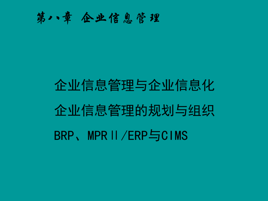 企業(yè)信息管理與企業(yè)信息化_第1頁(yè)