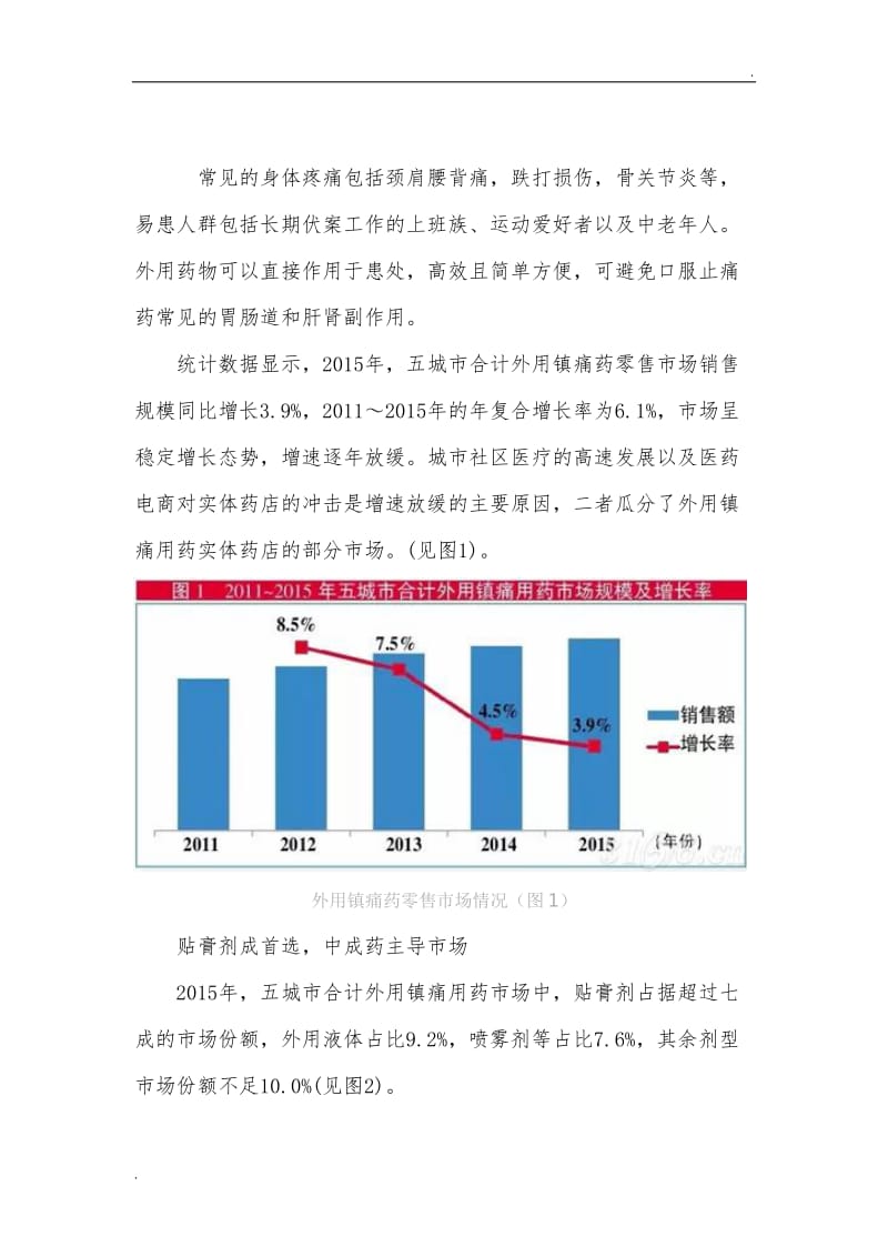 跌打损伤药物市场咨询报告_第2页