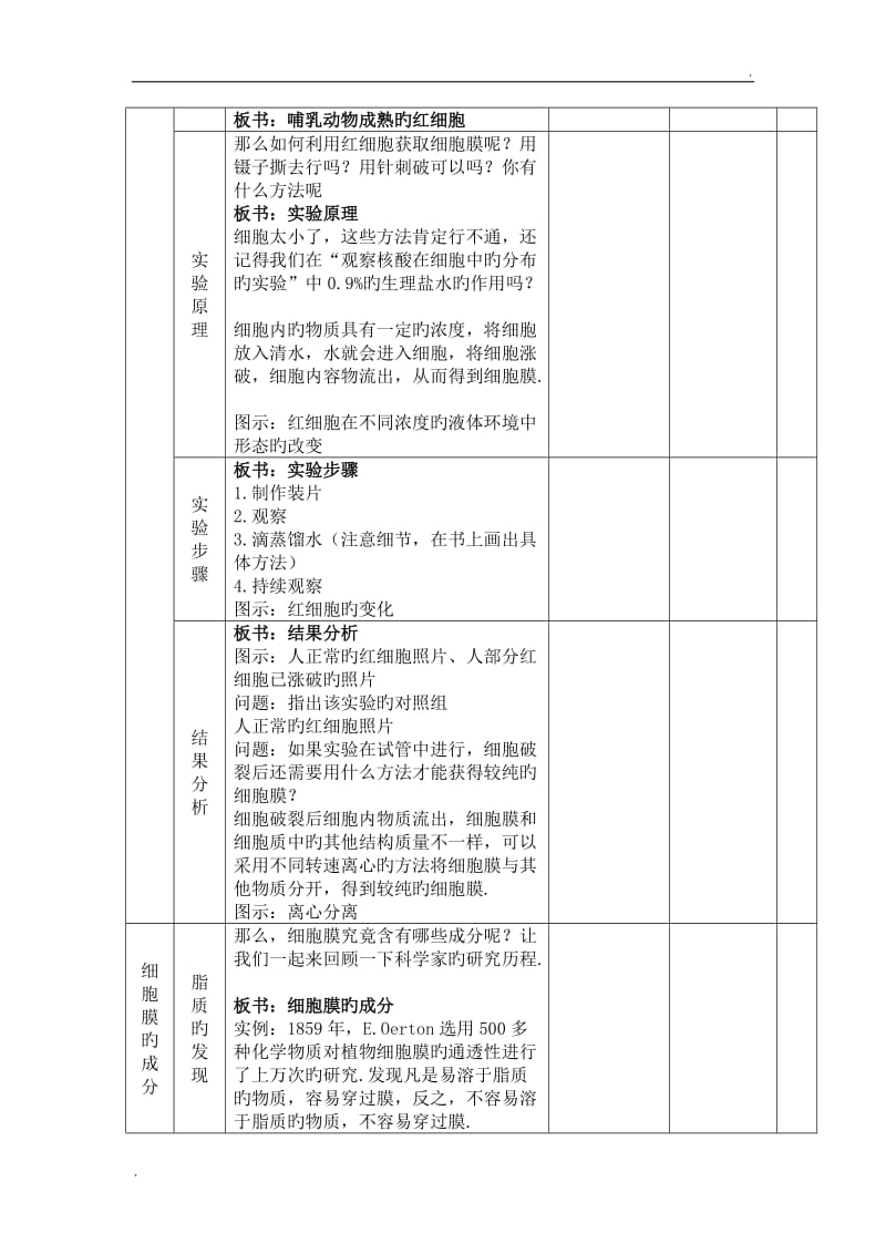 生物.人教新课件3.1细胞膜-系统的边界教案_第3页