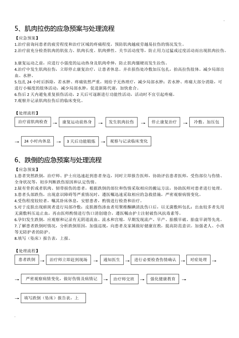 康复意外应急预案与处理流程_第3页