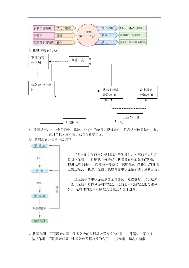 生物必修三知识点总结第二章动物和人体生命活动的调节_第3页