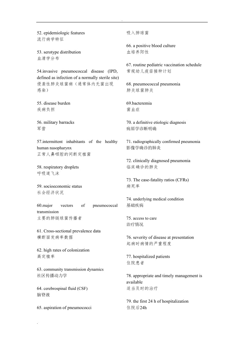 感染相关英文词汇-4.1 肺炎链球菌_第3页
