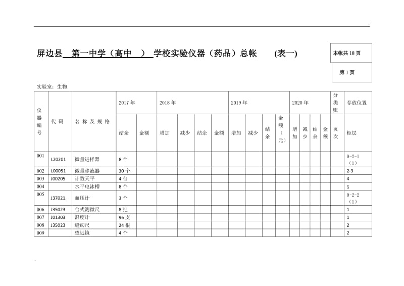 生物实验室总账1_第1页