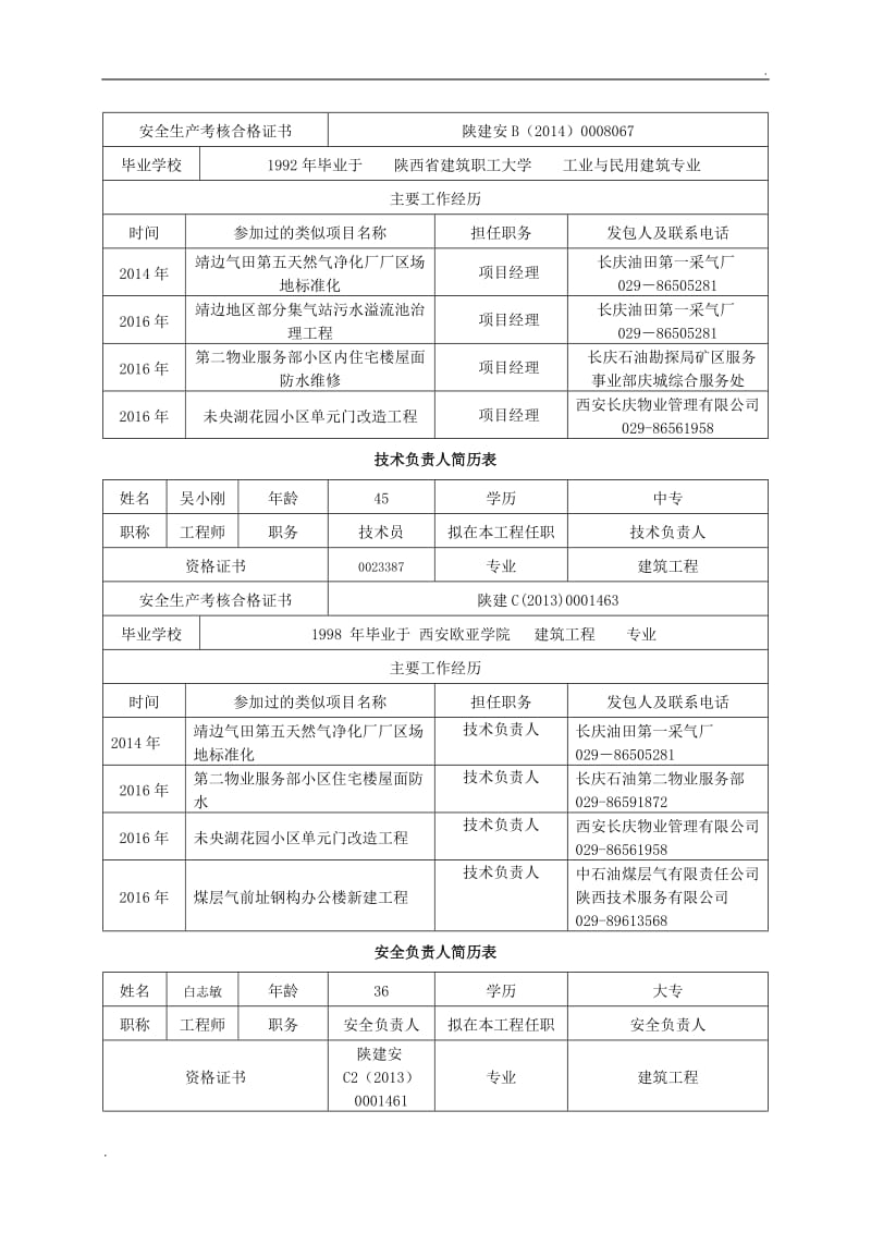 开工前安全准入评估需要准备资料清单_第2页