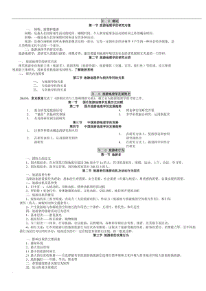 旅游地理學(xué)重點