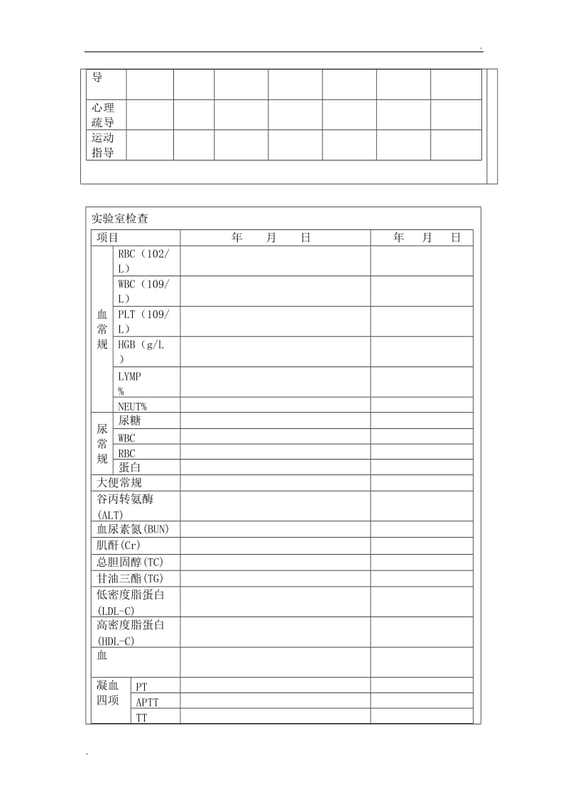 慢性心衰病例报告表1_第3页