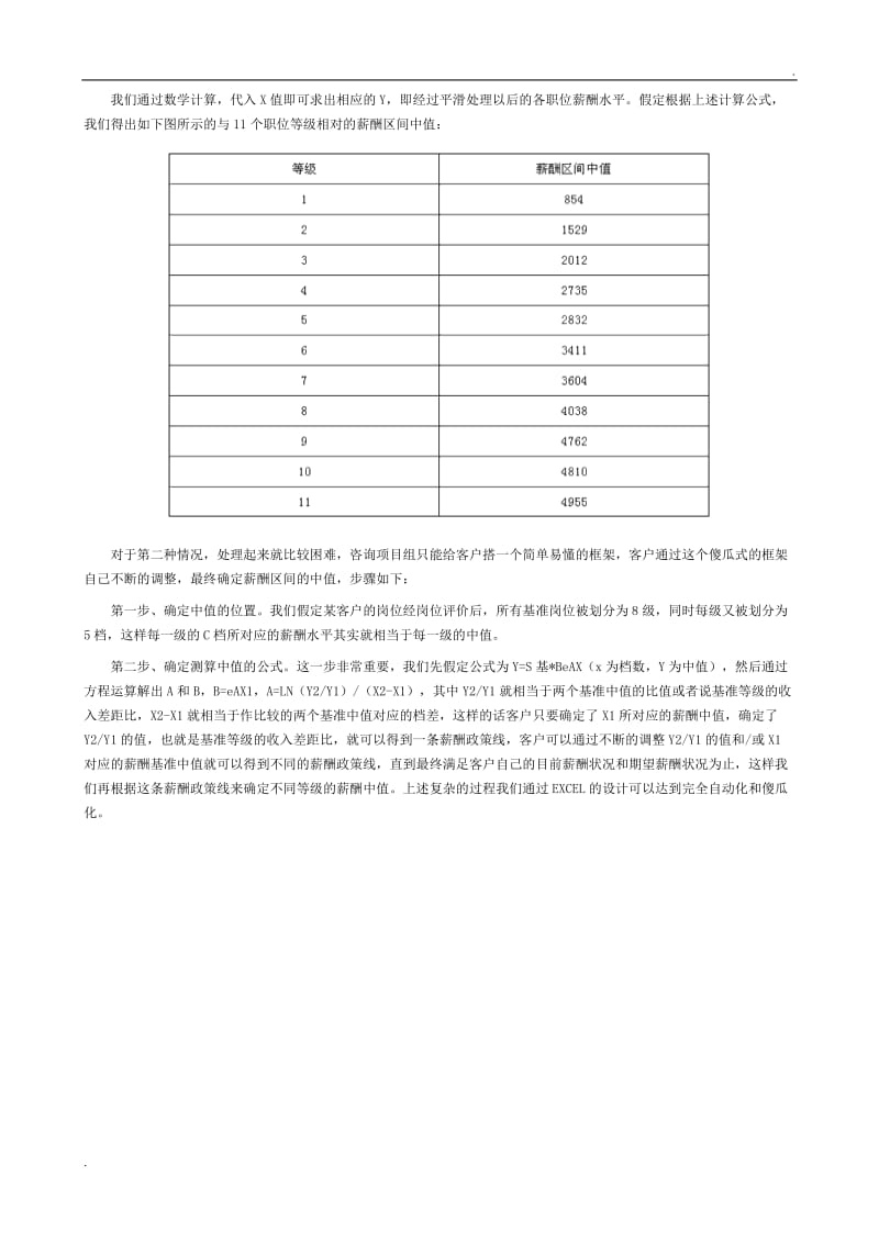 浅谈宽带薪酬方案中中值的确定_第2页