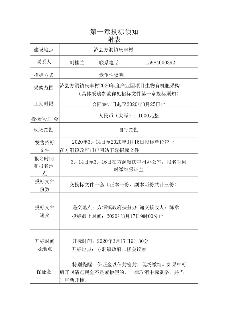 精选泸县方洞镇庆丰村2020年度扶贫产业园项目_第2页