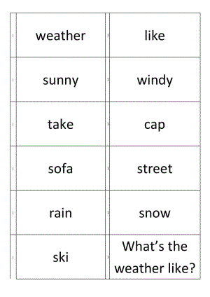 外研社新標(biāo)準(zhǔn)英語一年級起點(diǎn)二年級下冊單詞手冊