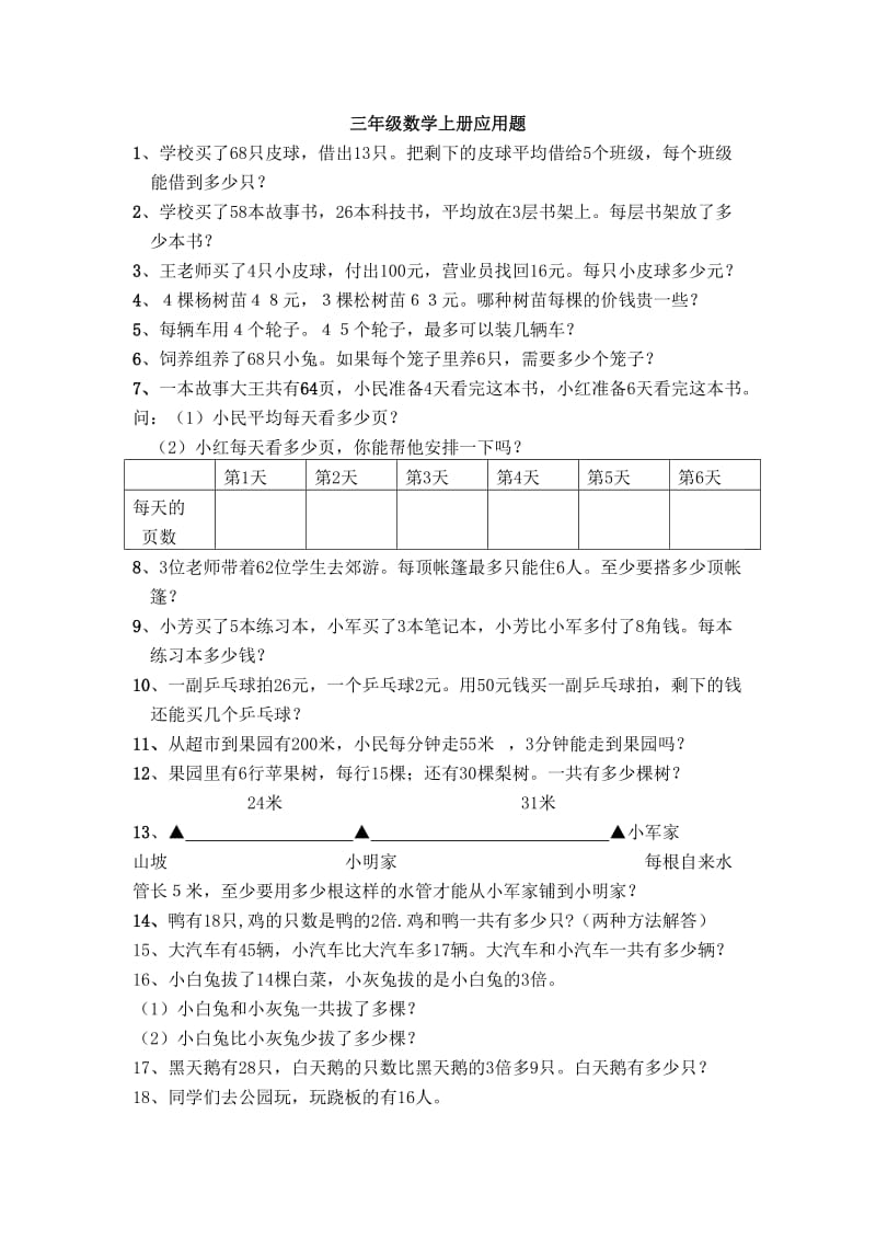 三年級(jí)數(shù)學(xué)上冊(cè)應(yīng)用題_第1頁(yè)