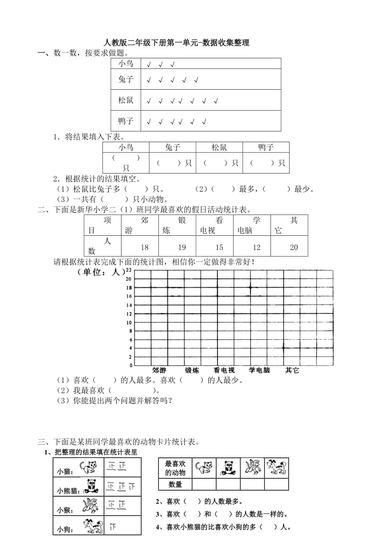 人教版數(shù)學(xué)二年級下冊總復(fù)習(xí)_第1頁