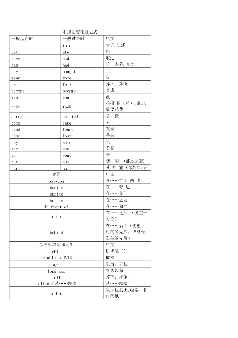 外研社四年級上冊單詞(一年級新起點)_第1頁