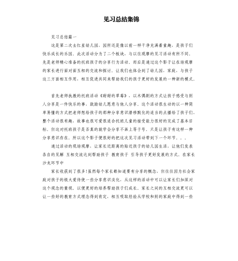 见习总结集锦.docx_第1页