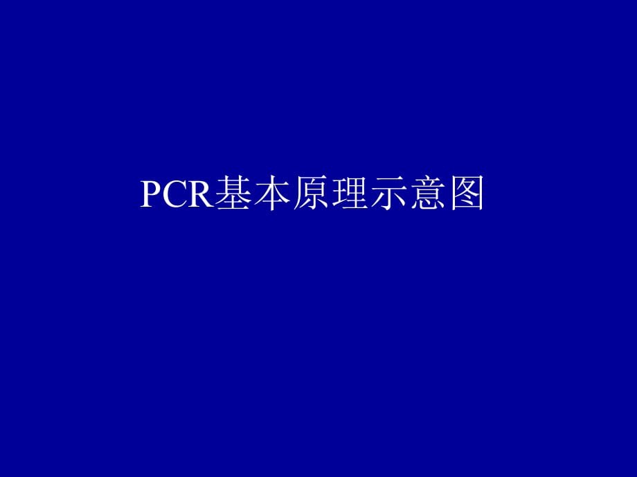 PCR基本原理示意图_第1页