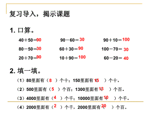 整百整千數的加減及估算