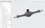 汽車驅(qū)動橋creo模型-三維模型圖紙建模文件【QX系列】