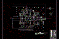 行星輪系減速器裝配圖CAD圖紙