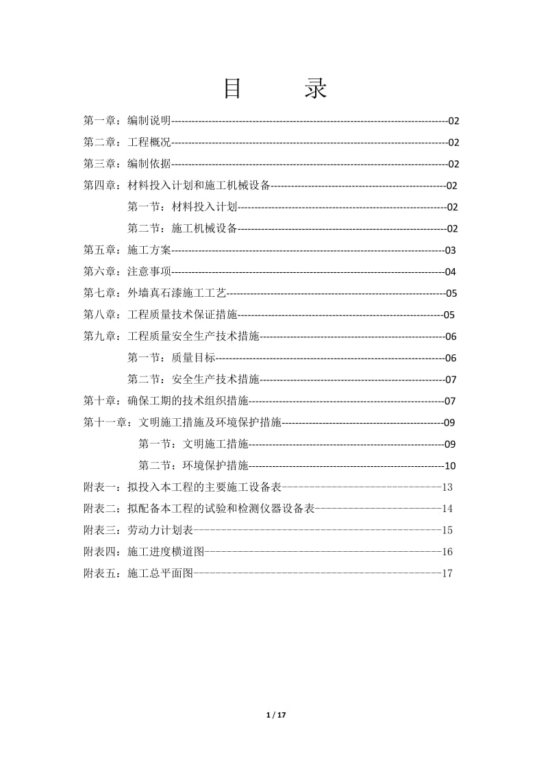 《外墻真石漆施工組織設(shè)計(jì)》_第1頁