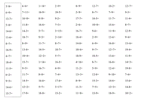 一年级上册数学口算每天5分钟60题