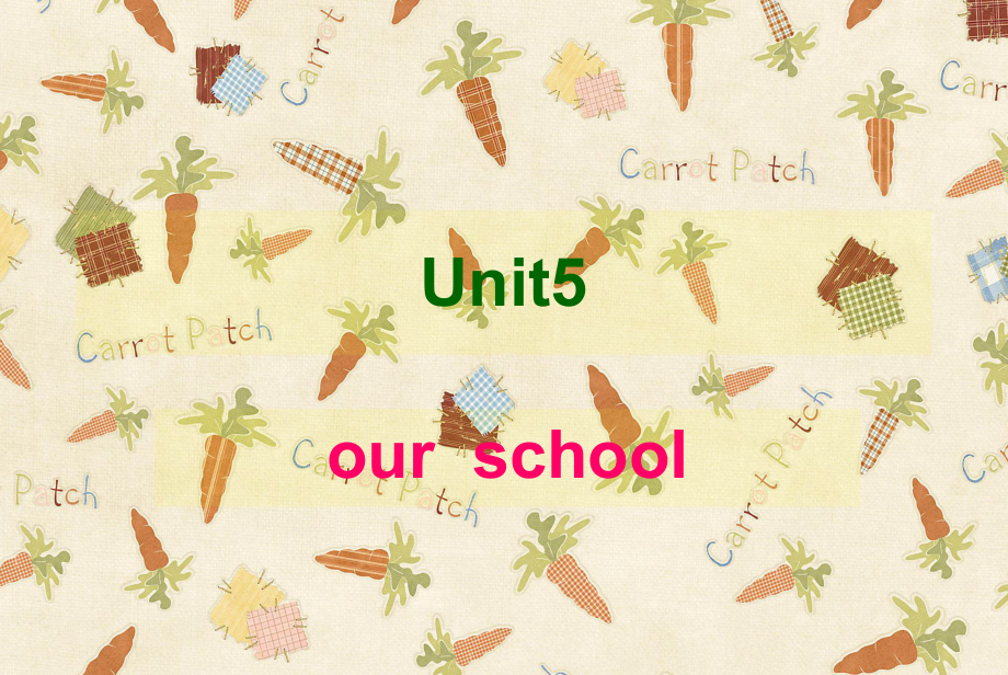 陜旅版英語四年級上冊Unit5Ourschool_第1頁