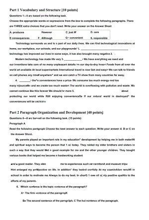 精編國家開放大學電大本科《高級英語寫作》2022-2023期末試題及答案試卷號：1359