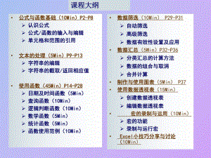 Excel中級(jí)培訓(xùn)教程