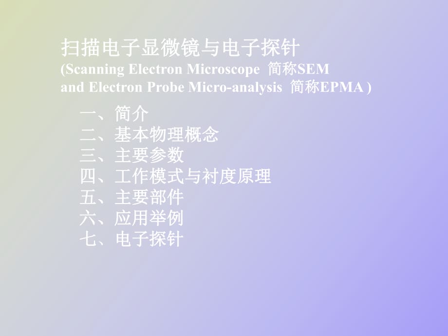 SEM電子顯微鏡與電子探針_第1頁(yè)