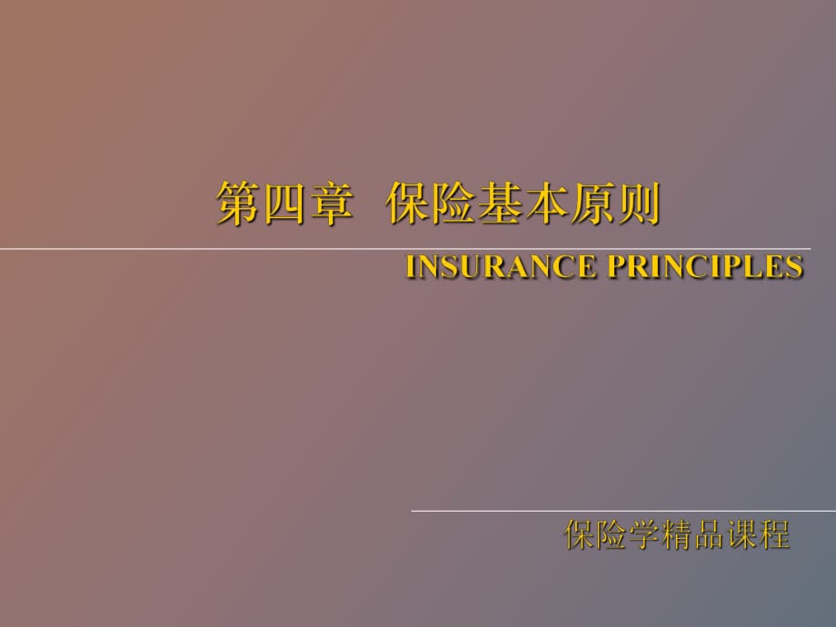 保险基本原则保险学_第1页