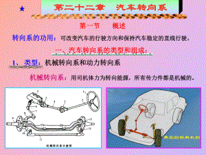 汽車構(gòu)造轉(zhuǎn)向系