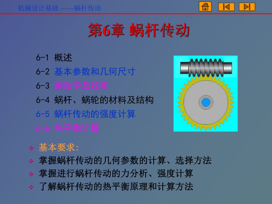 蜗杆传动设计_第1页