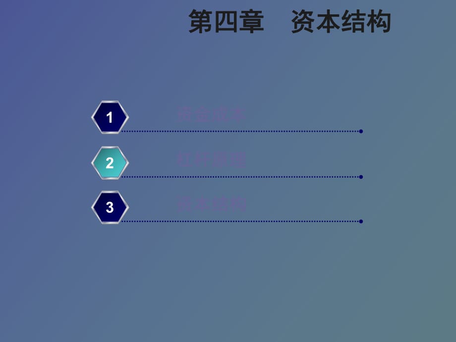 财务管理第四章资本结构_第1页