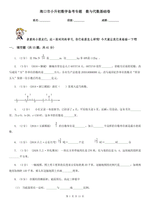 ?？谑行∩鯏?shù)學(xué)備考專題數(shù)與代數(shù)基礎(chǔ)卷