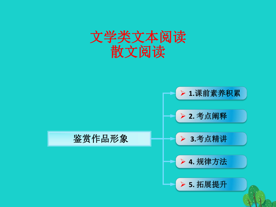 高考语文 文学类文本阅读 鉴赏作品形象 新人教版_第1页