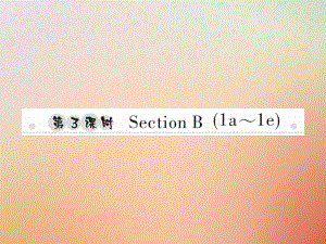 八年級英語上冊 Unit 6 I’m going to study computer science（第3課時）Section B（1a-1e）習題 （新版）人教新目標版