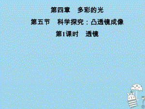 八年級物理全冊 第四章 第五節(jié) 科學(xué)探究：凸透鏡成像（第1課時 透鏡） （新版）滬科版