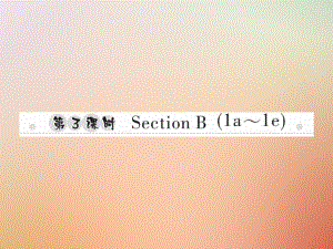 八年級(jí)英語(yǔ)上冊(cè) Unit 3 I’m more outgoing than my sister（第3課時(shí)）Section B（1a-1e）習(xí)題 （新版）人教新目標(biāo)版