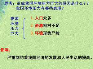 九年級道德與法治上冊 第二單元 關(guān)愛自然 關(guān)愛人類 第二節(jié) 我國的環(huán)境壓力 湘教版