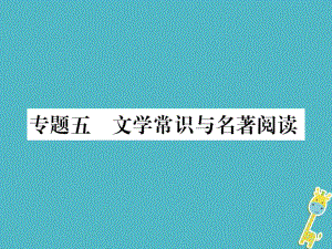 八年級(jí)語(yǔ)文上冊(cè) 專題五 文學(xué)常識(shí)與名著閱讀 新人教版