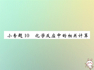 九年級化學上冊 小專題10 化學反應中的相關(guān)計算 （新版）新人教版