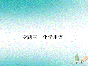 九年級化學全冊 專題三 化學用語習題 滬教版