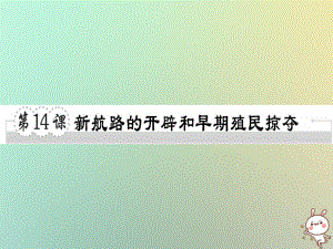 九年級歷史上冊 第五單元 資本主義的興起 第14課 新航路的開辟和早期殖民掠奪習(xí)題 川教版